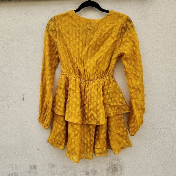 5/$100 SALE - MAJORELLE Berkshire Dress in Mustard Yellow - Picture 5 of 8